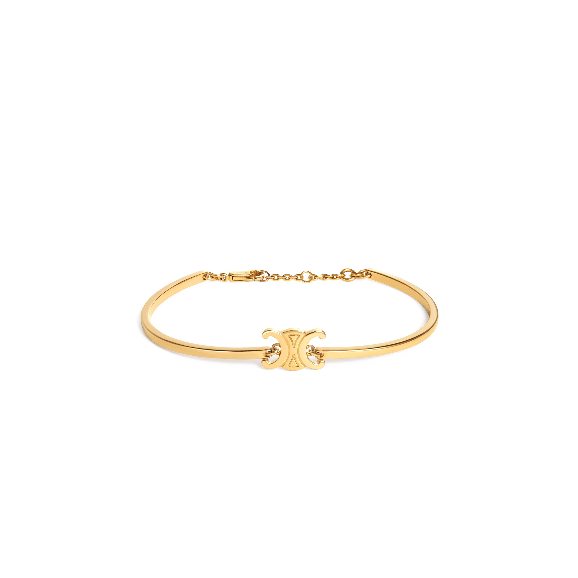 Ce1i*e triomphe articulated bracelet in brass with gold finish 46z676bra.35or